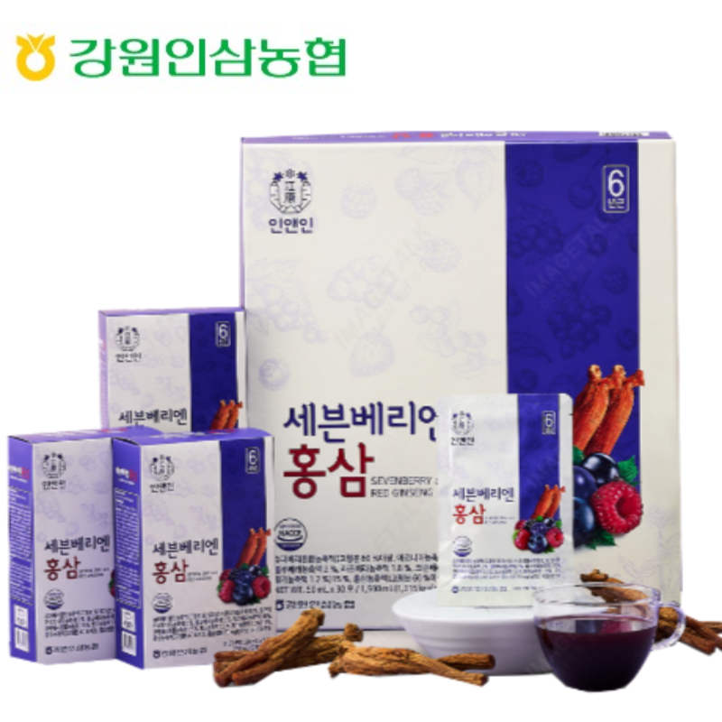 강원인삼농협,강원인삼농협 세븐베리엔홍삼(50ml*30포)