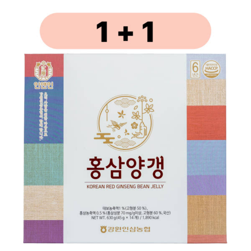 강원인삼농협,강원인삼농협 홍삼양갱 (45g*14개입) 2개